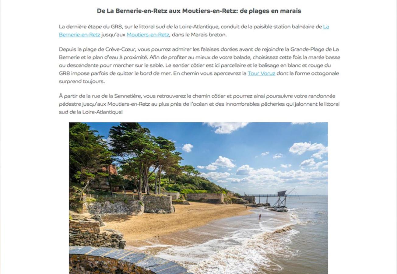 Maison Familiale La Baie 10 Ps En Cote De Jade La Bernerie-en-Retz Exteriér fotografie